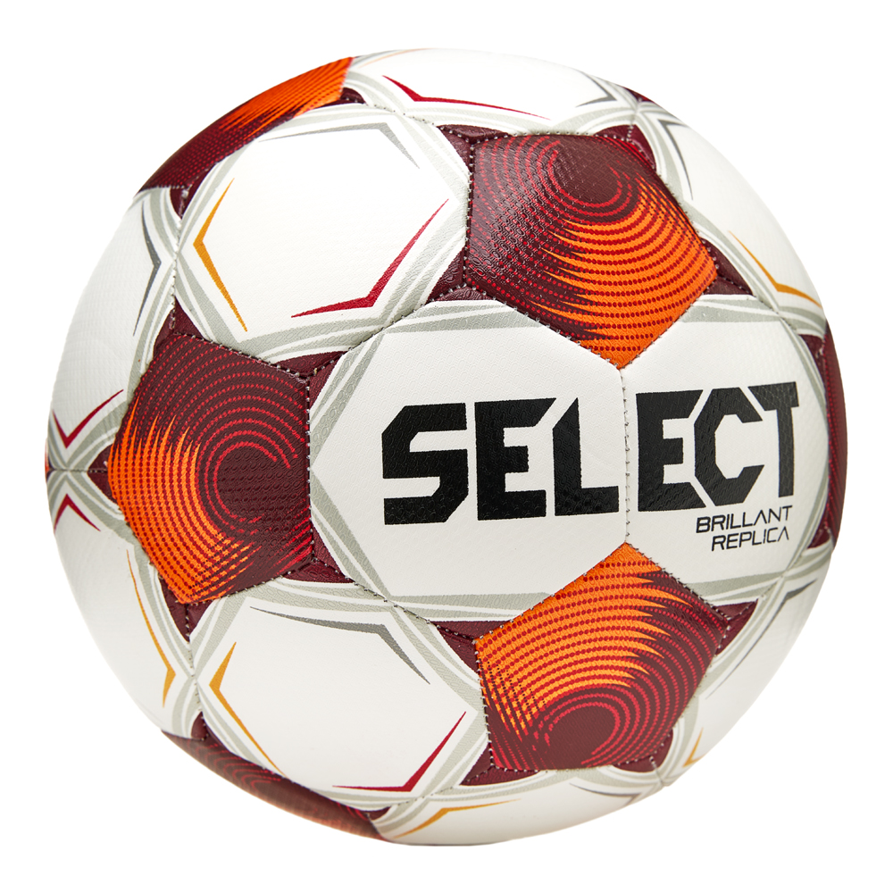 Мяч футб. SELECT Brillant Replica FB V25, 3595871808, р.5, 32п, ТПУ, маш.сш, бело-оранж