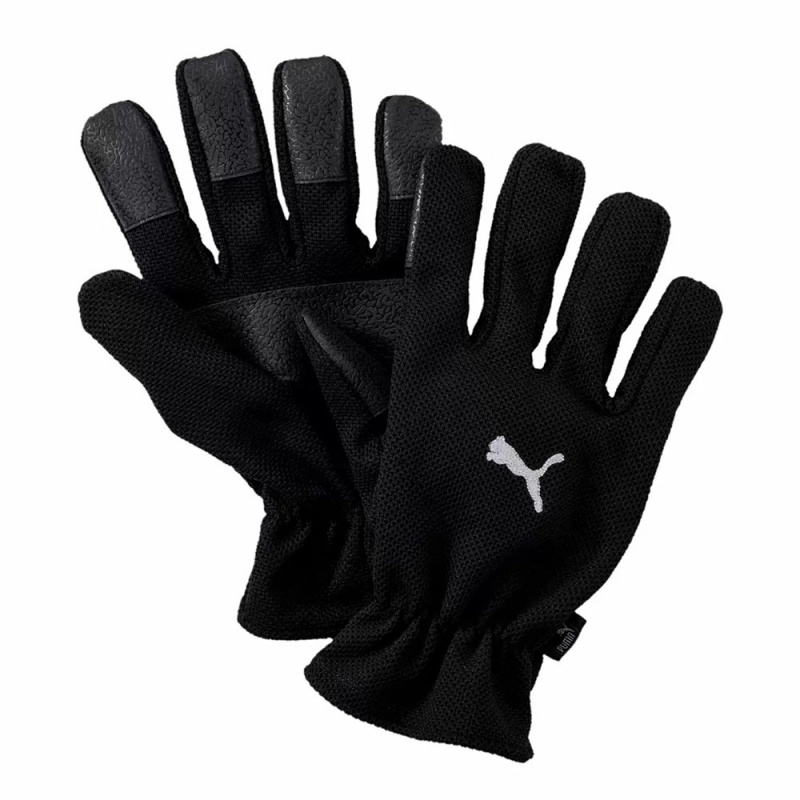 Перчатки PUMA Winter Players, 04001401-9, размер 9, полиэстер, эластан, резина, черный