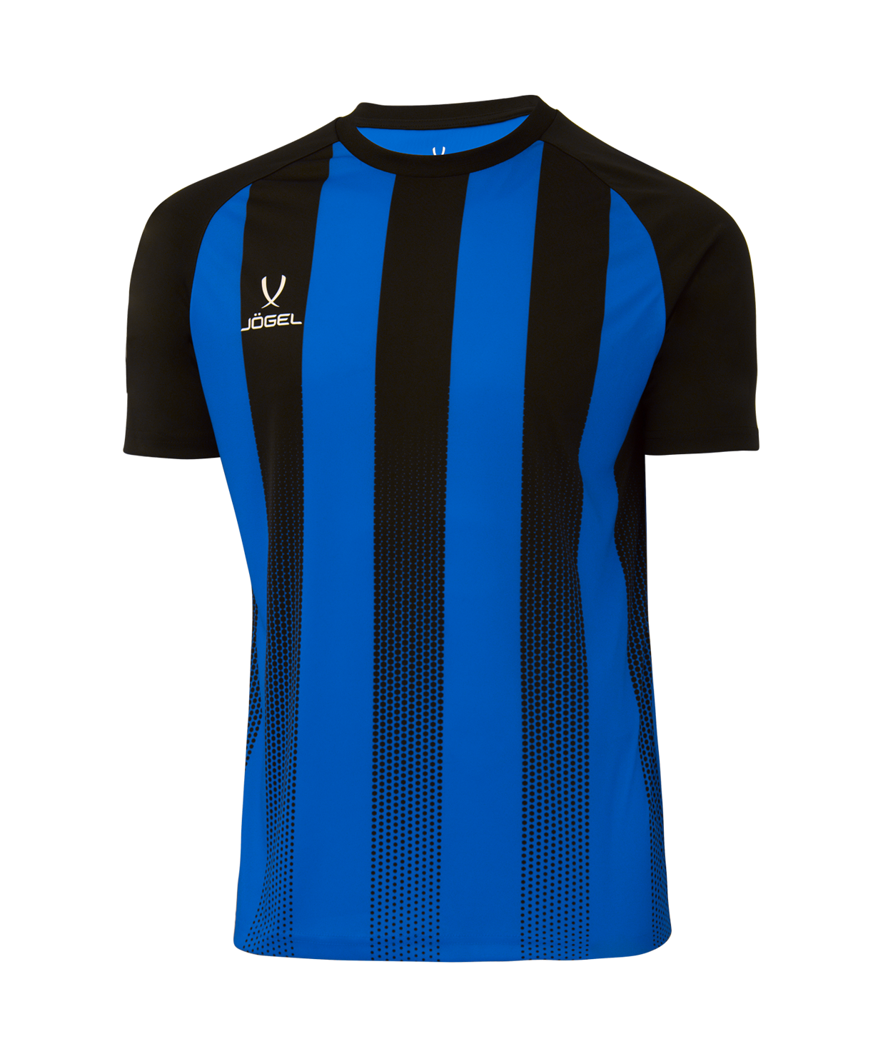 Футболка игровая JOGEL CAMP Striped Jersey, синий/черный, детский