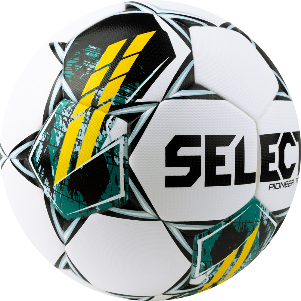 Мяч футб. SELECT Pioneer TB V23, 0865060005, р.5, FIFA Basic, 32п, ПУ, термосш, бело-зелено-желтый