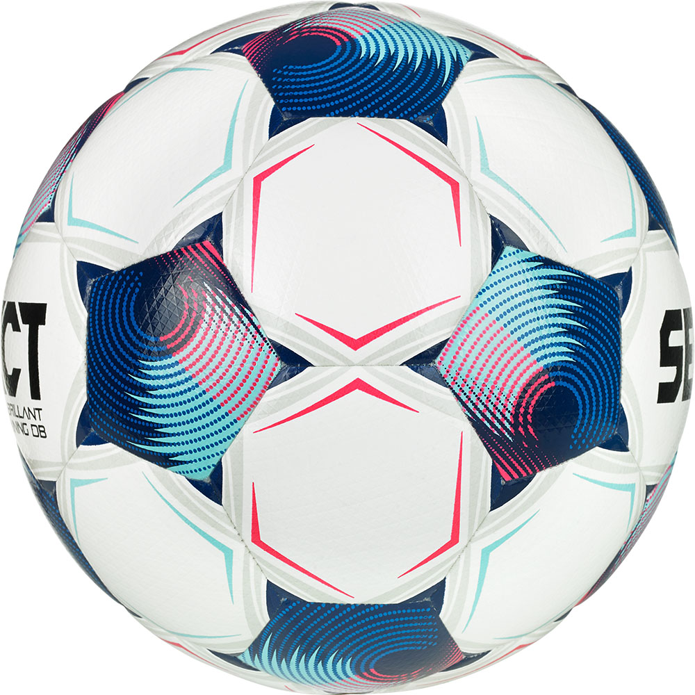 Мяч футб. SELECT Brillant Training DB V25, 0865171002, р.5, FIFA Basic,32п, ТПУ, гибр.сш, бело-синий