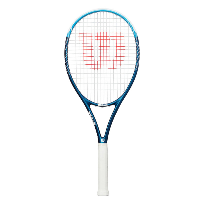 Ракетка б/т Wilson Ultra Power 105 Gr3, WR147010U3, для любит, графит, со струнами, темносин-бел