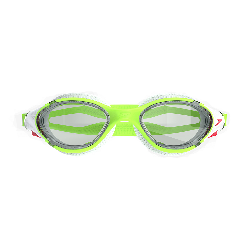 Очки для плав. SPEEDO Biofuse 2.0 8-00233217920, ДЫМЧАТЫЕ линзы, зеленая оправа