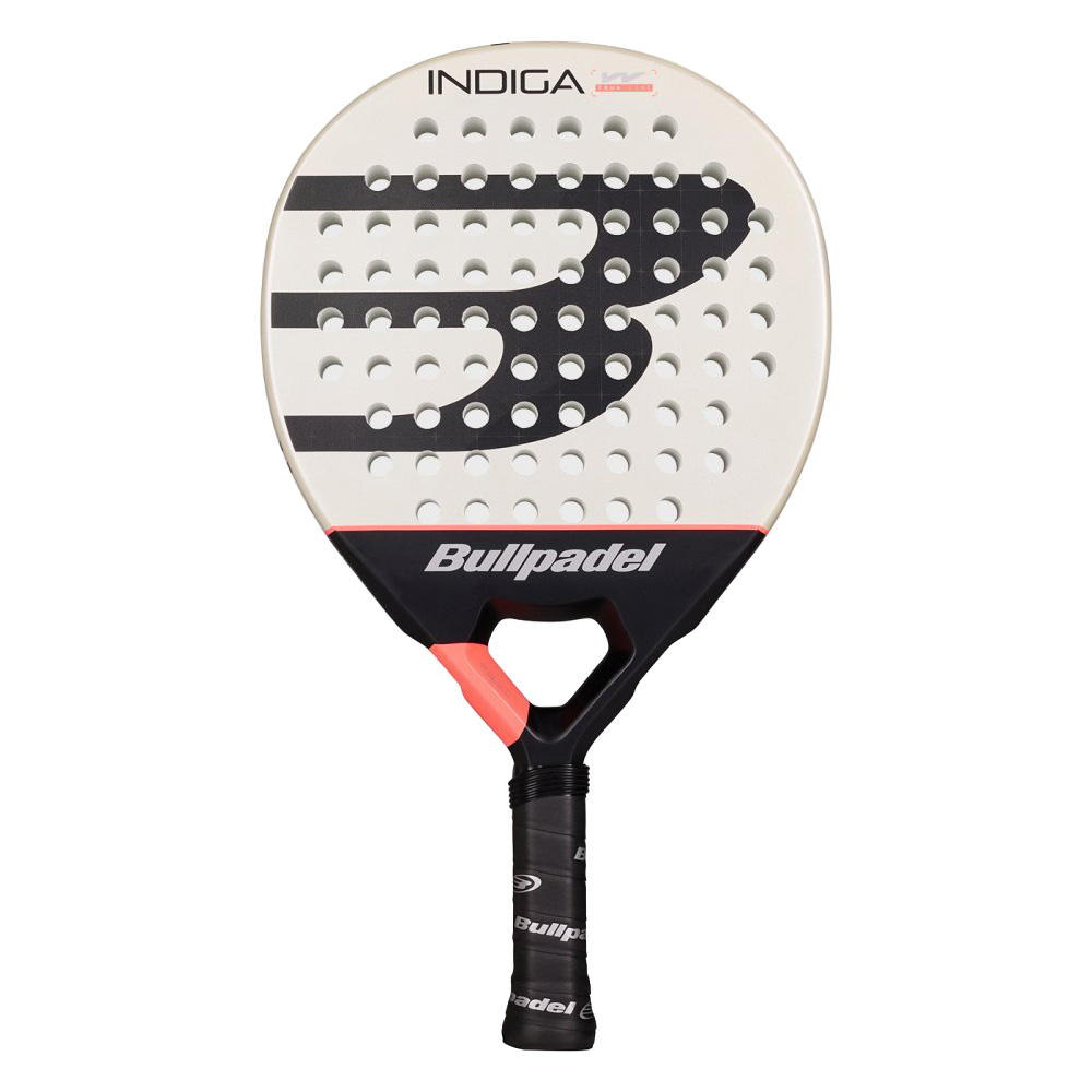 Ракетка для падела BULLPADEL Indiga Women 26, 494418, для начинающих, карбон, молочно-черный