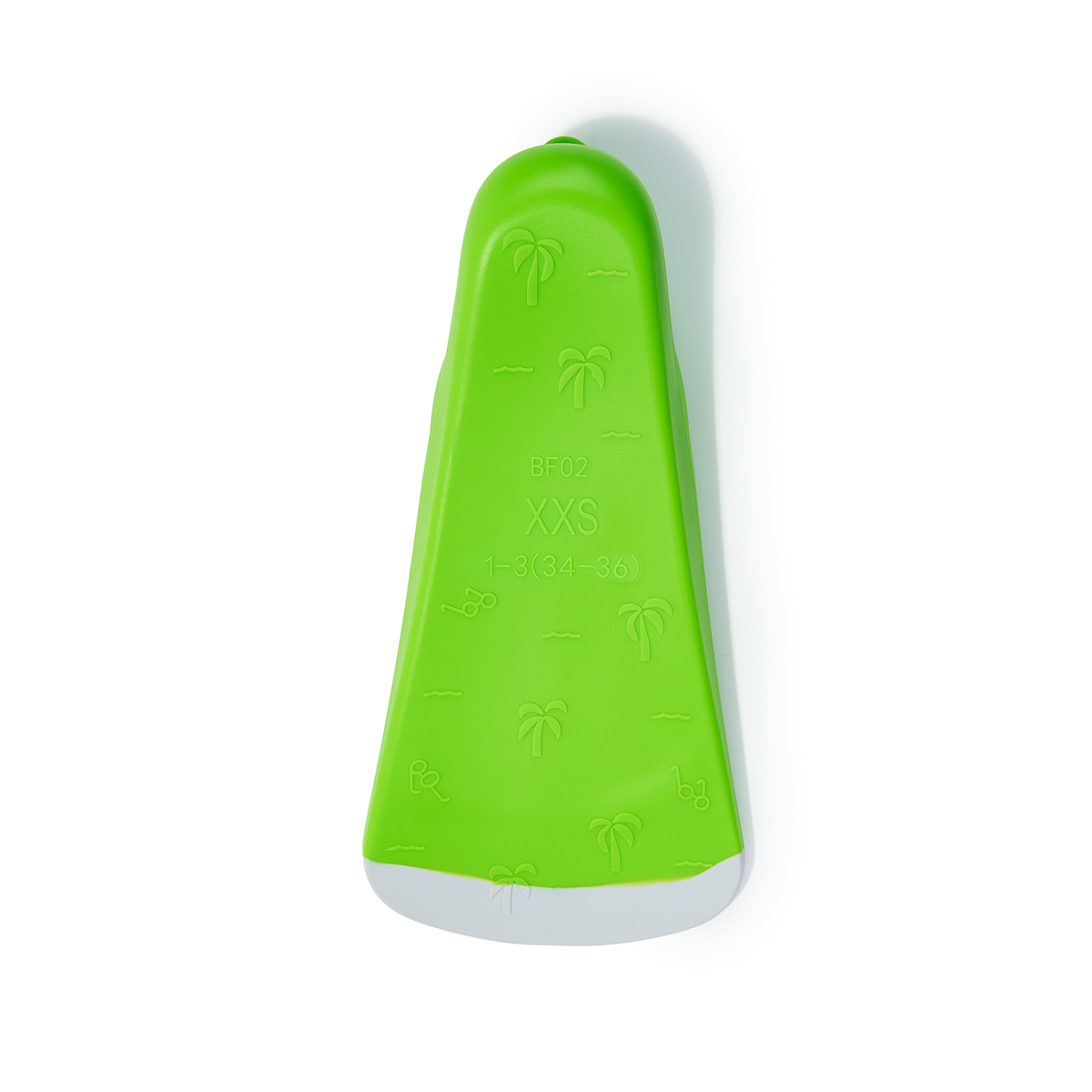 Ласты для бассейна TORRES F02, SWF022401GR, р. EU 34-36 (XXS), салатово-серый