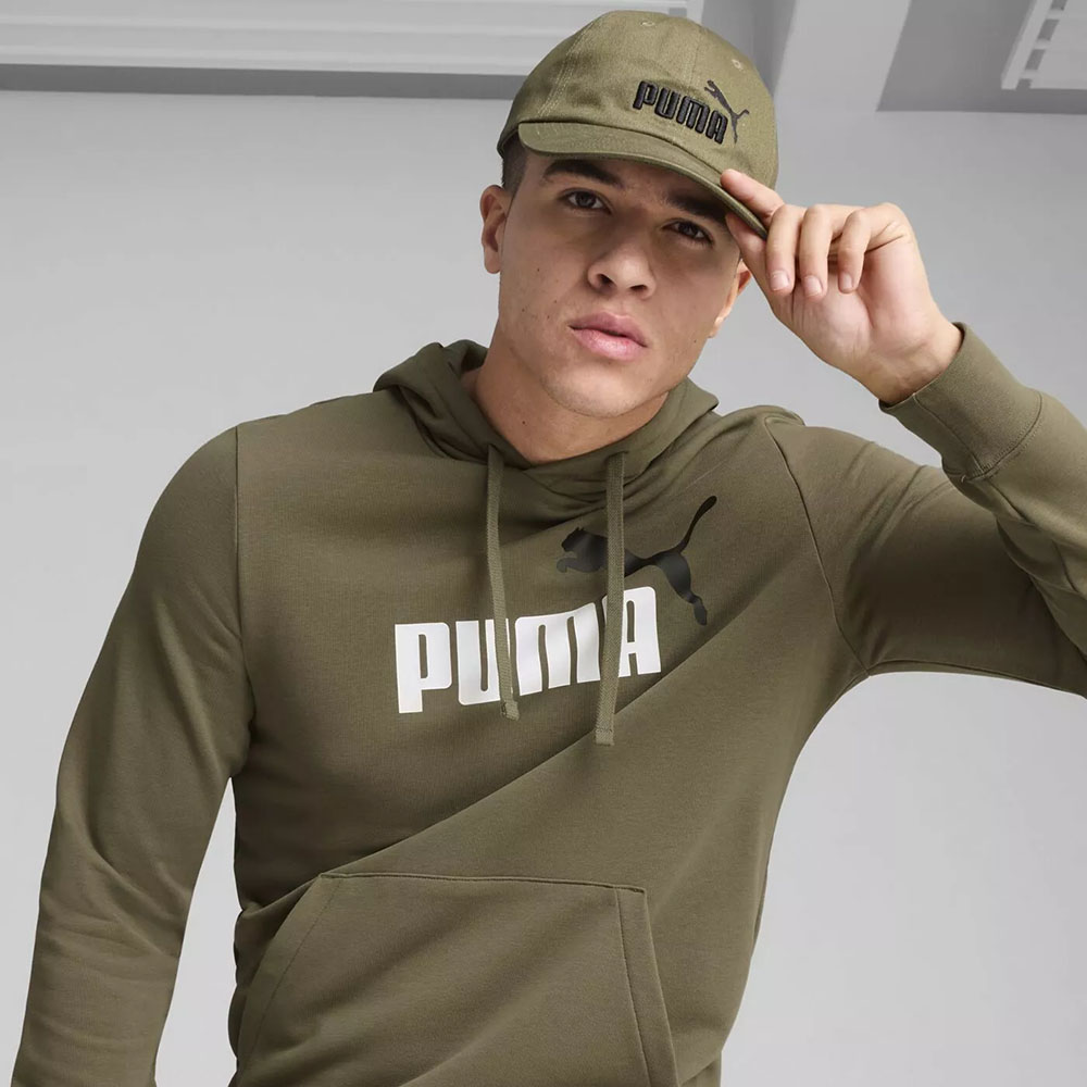 Бейсболка спорт. PUMA ESS No.1 BB 02599904, 100% хлопок, хаки