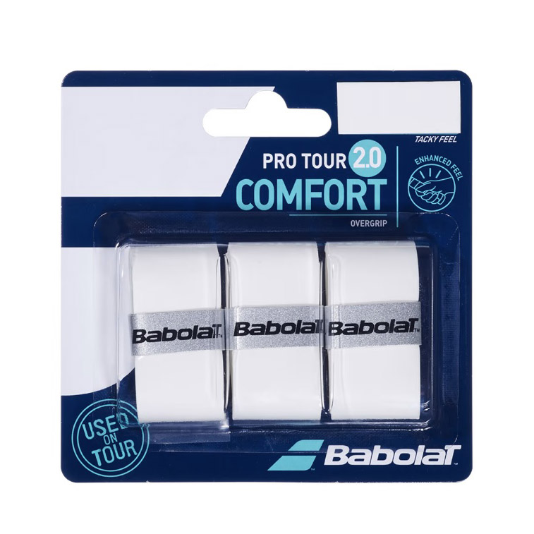 Овергрип BABOLAT Pro Tour X3, 653053-101, упак. по 3 шт, 0.6 мм, 115 см, белый