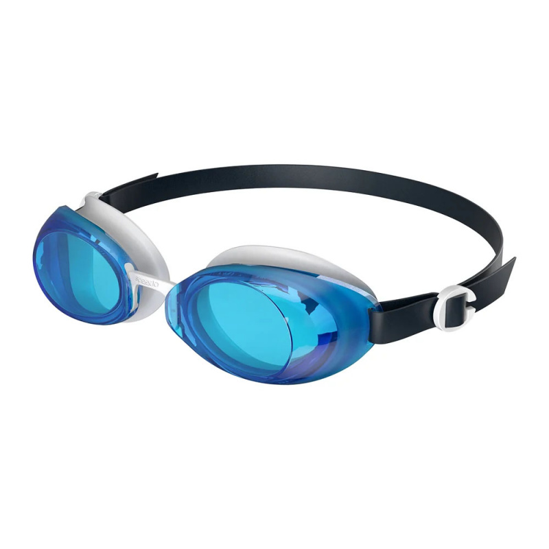 Очки для плав. SPEEDO Jet 2.0, 8-00466717951, СИНИЕ линзы, белая оправа
