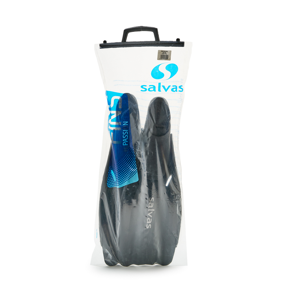 Ласты для плав. Salvas Advance Fin, BA18940NNSTS, TPR и Crystalflex, р.40-41, чёрный