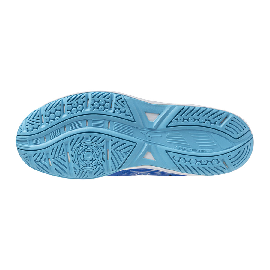 Кроссовки волейб. муж. MIZUNO Cyclone Speed 4 V1GA238001,р.UK10(рос.43,5), иск.кожа,текстиль, синий