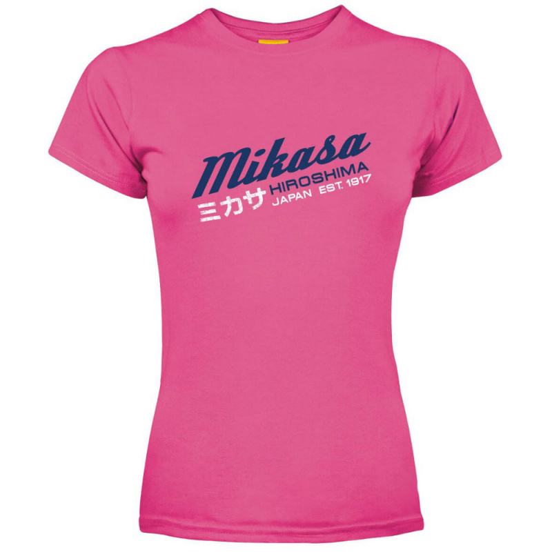 Футболка жен. MIKASA MT296-0189-L, р.L, 100% хлопок, розовый