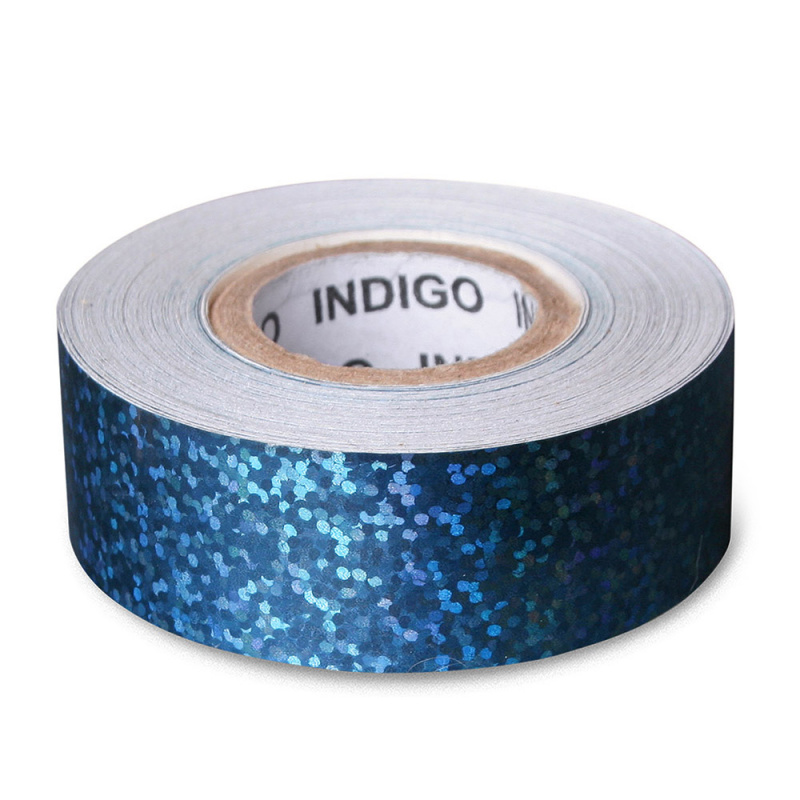 Обмотка для гимнастического обруча INDIGO Crystal, IN139-BL, 20мм*14м, на подкл, синий