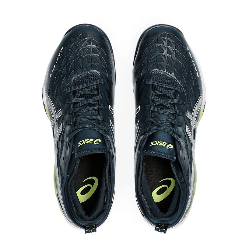 Кроссовки волейб. муж. ASICS Blast FF3 1071A076 401,р.10(рос.42,5),текстиль,кожзам, темно-синий