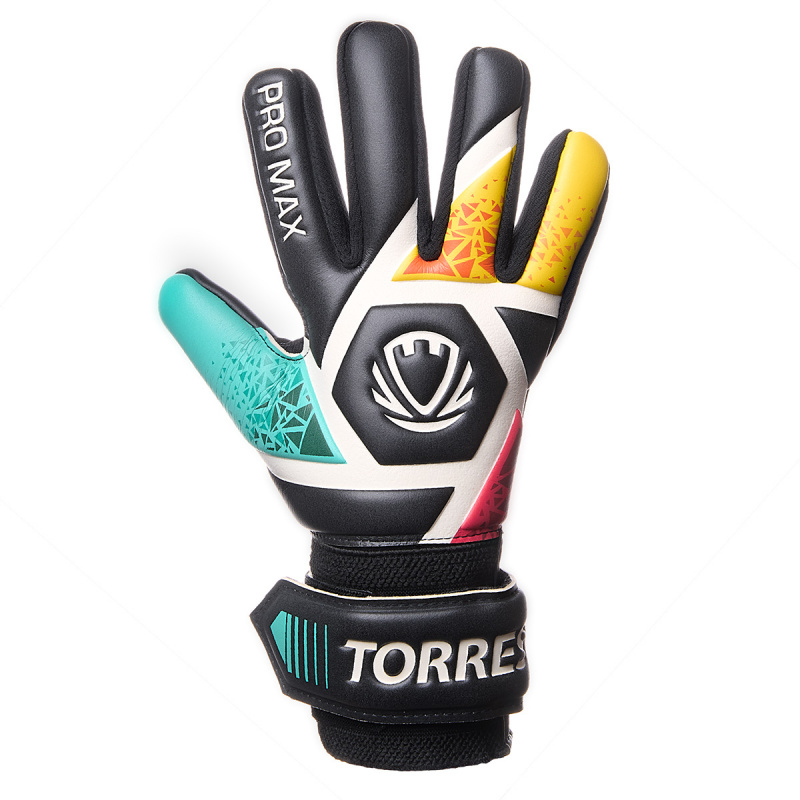 Перчатки врат. TORRES Pro Max, FG0523202-8, р.8, 3 мм латекс, манж.на липучке, черно-мультиколор