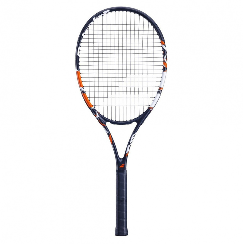 Ракетка б/т BABOLAT Evoke Tour Gr3, 121244, для любит., графит,со струнами, черно-оранжевый