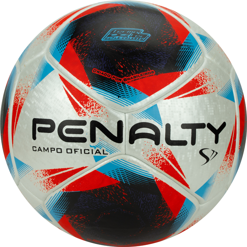 Мяч футб. PENALTY BOLA CAMPO S11 R1 XXIII, 5416341610-U,р.5, PU, термосшивка, серебр-красно-синий