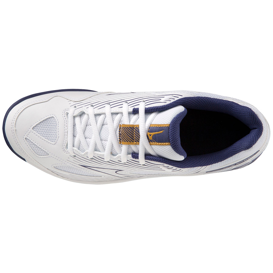СЦ*Кроссовки волейб. муж. MIZUNO Cyclone Speed 4 V1GA238043,р.UK5,5 (рос.37,5), иск.кожа, белый