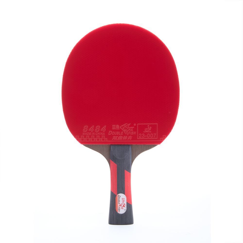 Ракетка для н/т DOUBLE FISH CK-208, для любителй, ITTF,наклад. 2,2 мм, конич. ручка + сумка-чехол