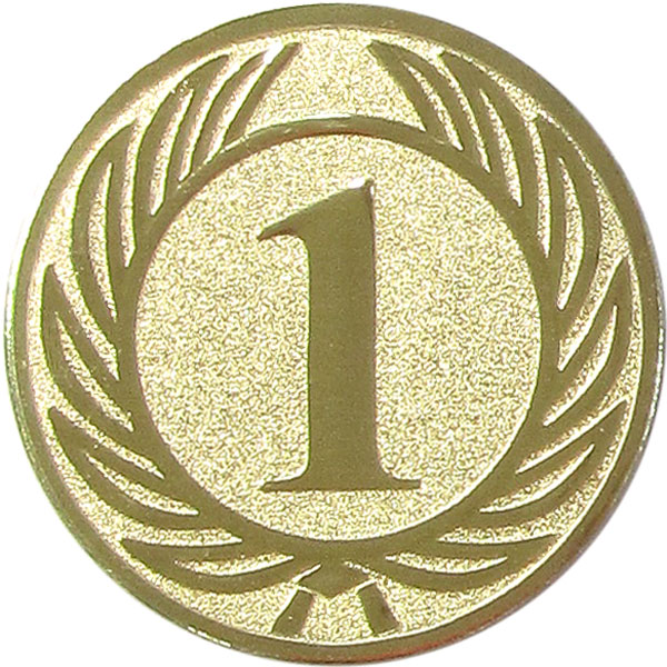 Эмблема D1-A36/G 1 место (D-25 мм)