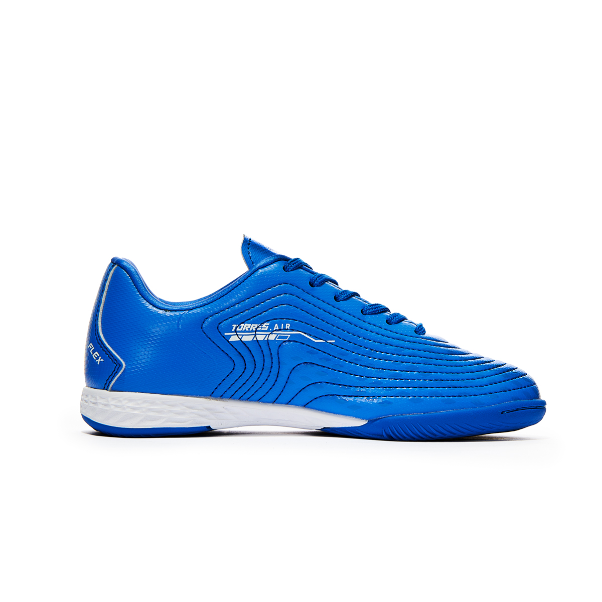 Бутсы зальные TORRES FLEX KID детские, TS134233-327-29, р.29, резина,ПУ,текстиль,синий