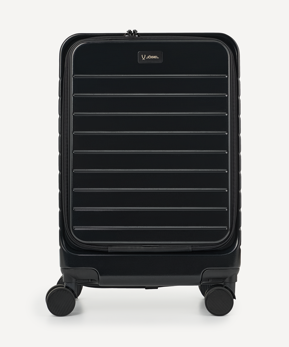 Чемодан для ручной клади JOGEL ESSENTIAL Carry on Spinner, черный