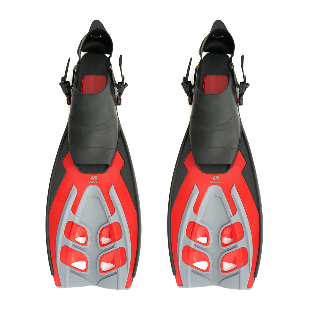 Ласты для плав. Salvas Tonic Dive, BA190SMR1STS,TPR и Technoflex, р.S/M, красный