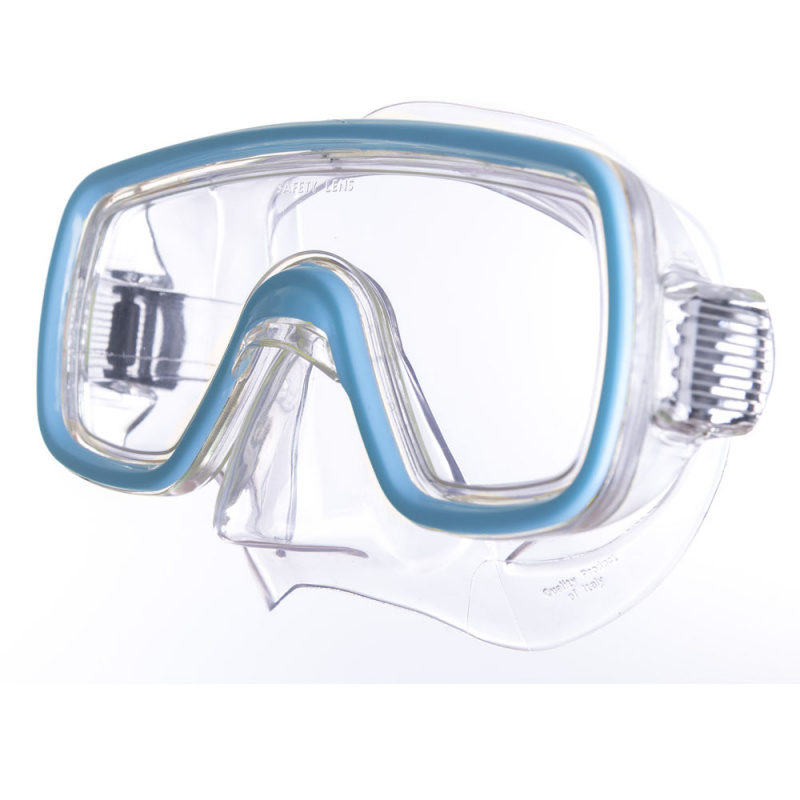 Маска для плав. Salvas Domino Md Mask, CA140C1TQSTH, безопасн.стекло,Silflex, р. Medium, голуб