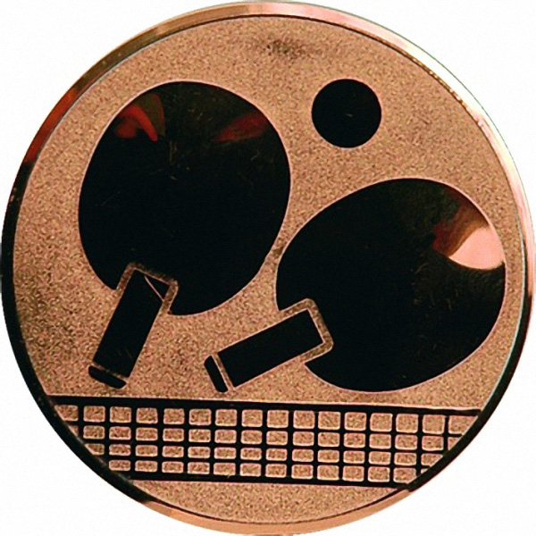 Эмблема D1-A46/B теннис настольный (D-25 мм)