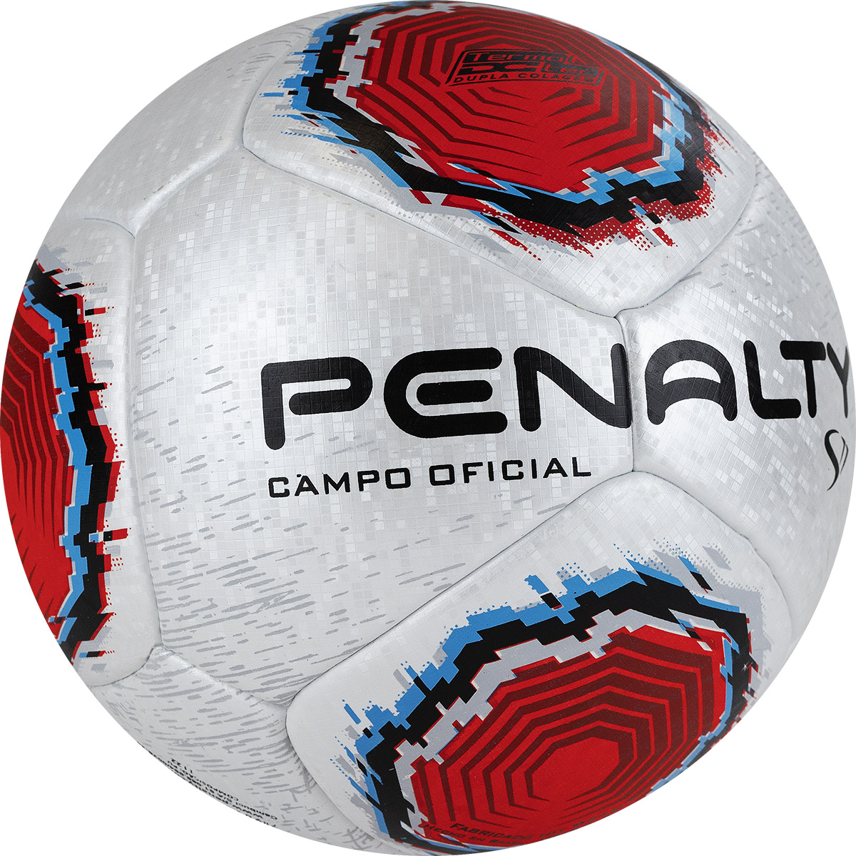 Мяч футб. PENALTY BOLA CAMPO S11 R1 XXII, 5416261610-U, PU, термосшивка, серебр-красно-синий