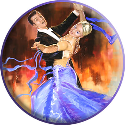 Акриловая эмблема танцы