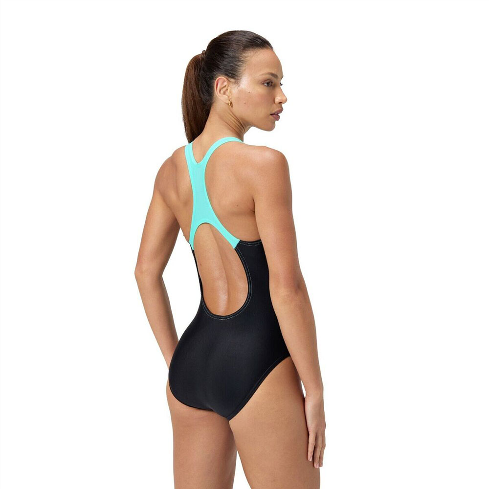 Купальник SPEEDO Medley Logo, 8-1347416243, р.30 (рос.42), черно-бирюзовый