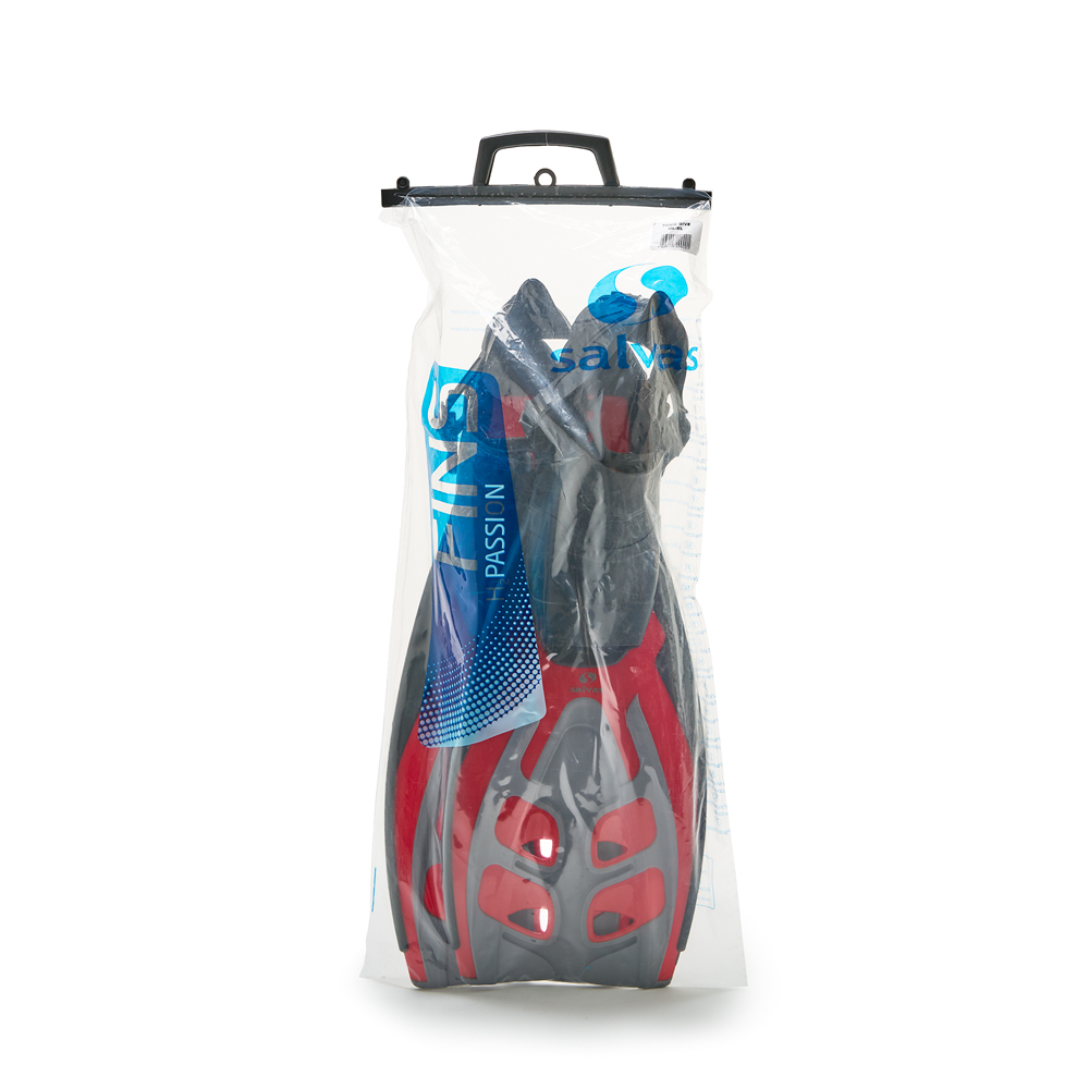 Ласты для плав. Salvas Tonic Dive, BA190SMR1STS,TPR и Technoflex, р.S/M, красный