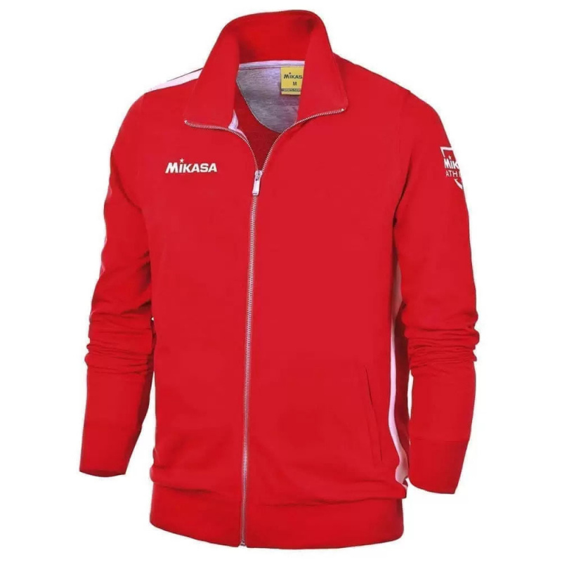 Куртка от костюма MIKASA MT537-01-2XL, р.2XL, 70% хлопок, 30% полиэстер, красный