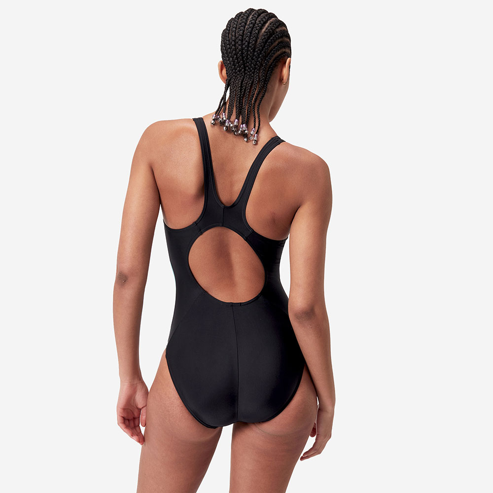 Купальник SPEEDO Colourblock 2.0 Muscleback, 8-00424817558, р.36 (рос.48), черно-бирюзово-коралловый