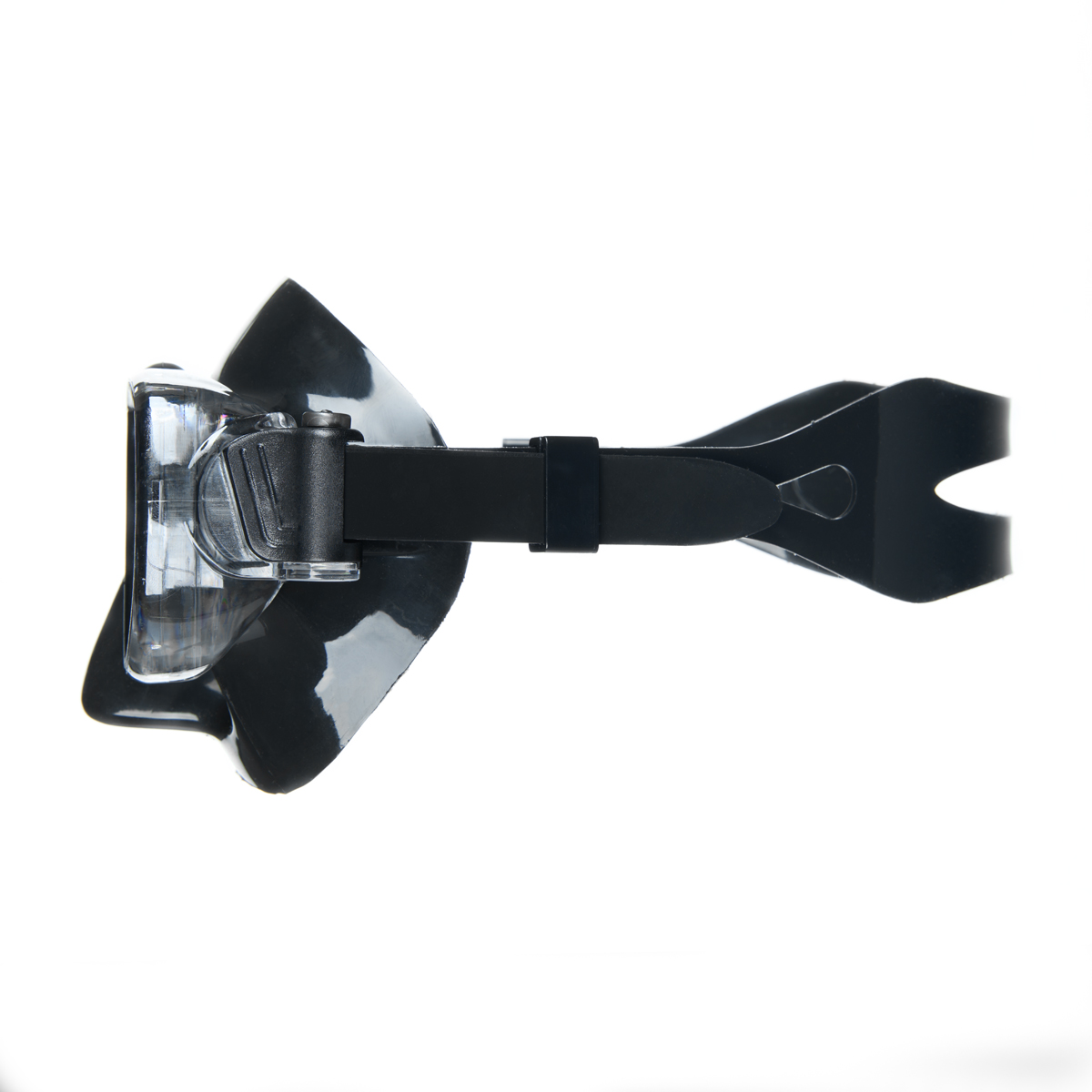 Маска для плав. Salvas Neptun Black, CA515N2TNSTH, закален.стекло, силикон, р. Senior, черный