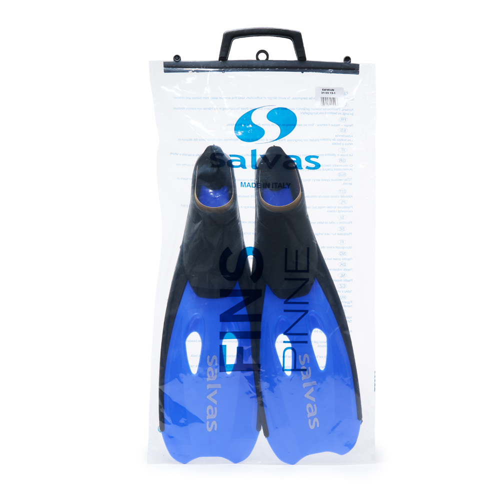 Ласты для плав. Salvas Cancun Fin, BA12540BTSTS,TPR и Technoflex, р.40-41, синий