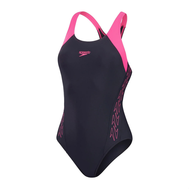 Купальник SPEEDO Hyperboom Splice, 8-00372516919, р.36 (рос.48), темносине-розовый
