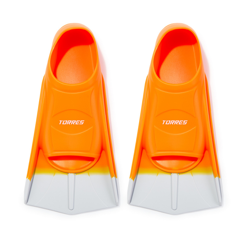 Ласты для бассейна TORRES F01, SWF012404OR, р. EU 36-38 (M), оранжево-серый