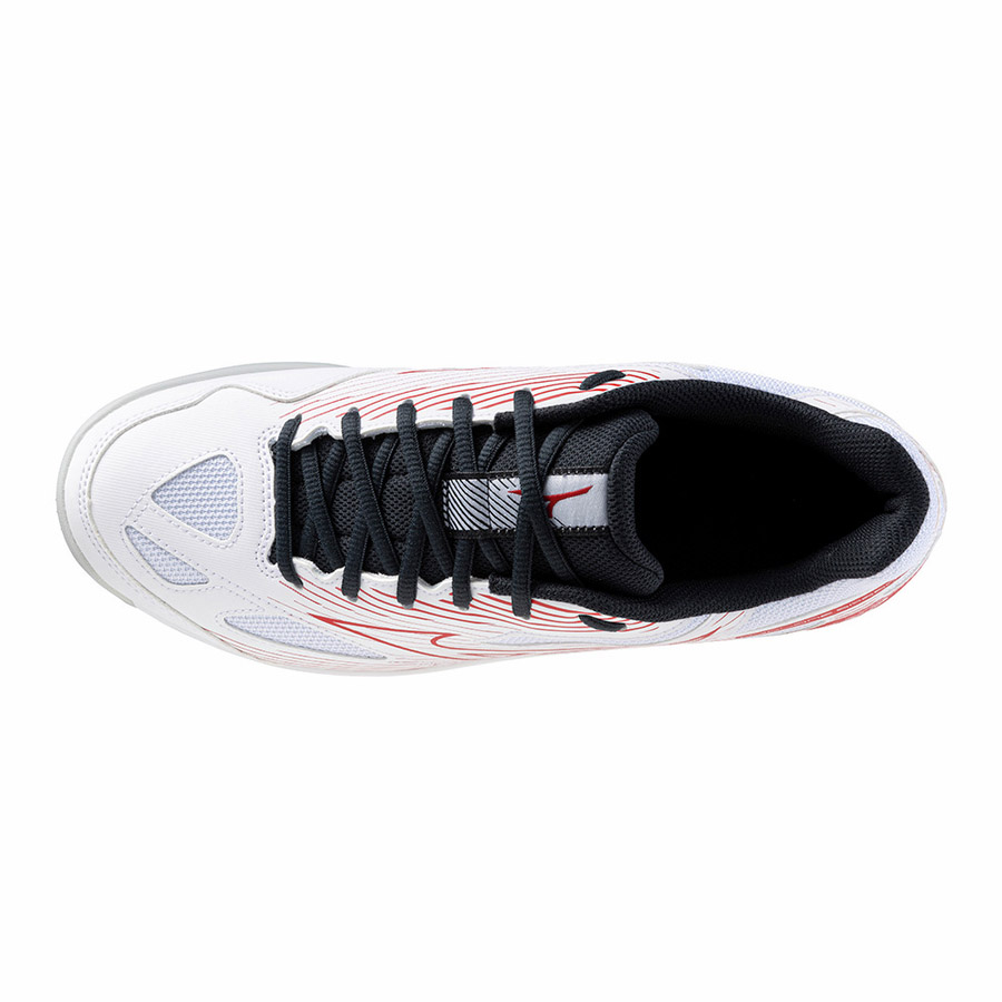 Кроссовки волейб. муж. MIZUNO Cyclone Speed 4 V1GA238096,р.UK9.5 (рос.43), иск.кожа,текстиль, белый