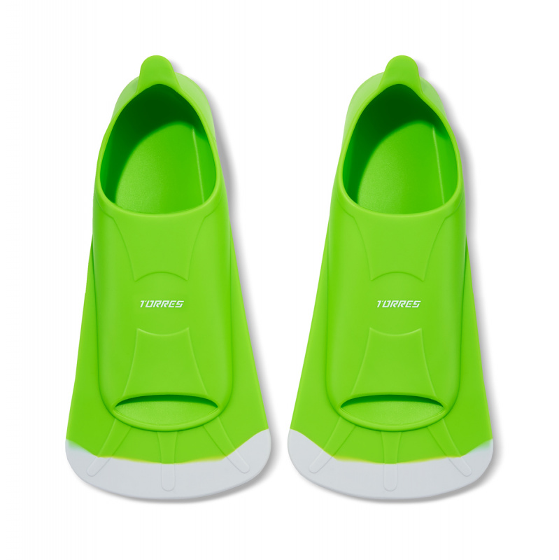 Ласты для бассейна TORRES F02, SWF022403GR, р. EU 38-40 (S), салатово-серый