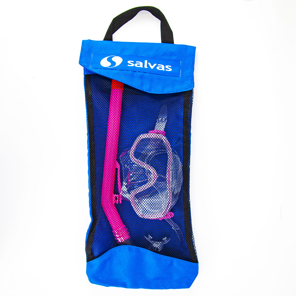Набор для плавания Salvas Easy Set, EA505C1TFSTB, р. Junior, розовый в сетч. сумке