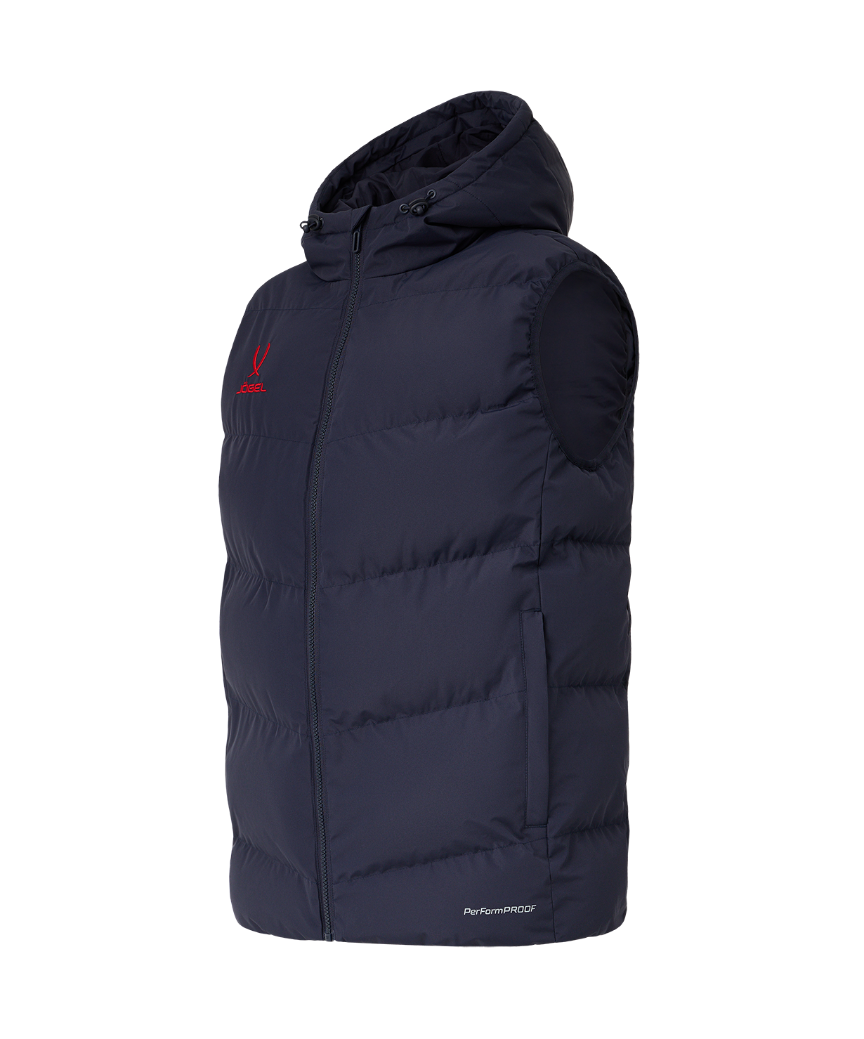 Жилет с капюшоном утепленный JOGEL ESSENTIAL PerFormPROOF Padded Hooded Vest, темно-синий