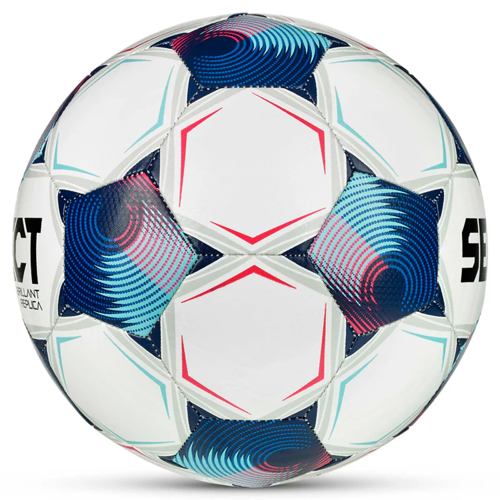 Мяч футб. SELECT Brillant Replica V25, 0994871002 р.4, 32п, ТПУ, маш.сш, бело-сине-голубой
