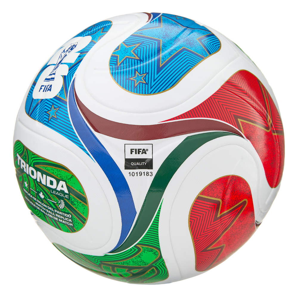 Мяч футб. ADIDAS WC26 Trionda League BOX, JD8045, р.5, 4пан, FIFA Quality,ТПУ, термосш, мультиколор