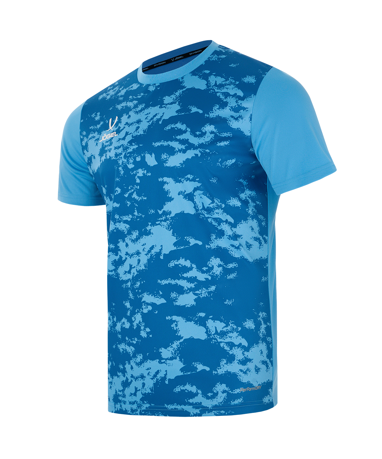 Футболка вратарская JOGEL DIVISION PerFormDRY SPLASH GK Jersey, голубой, детский
