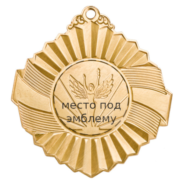 Медаль MZP 308-50/G (D-50 мм, D-25 мм, s-2 мм) латунь