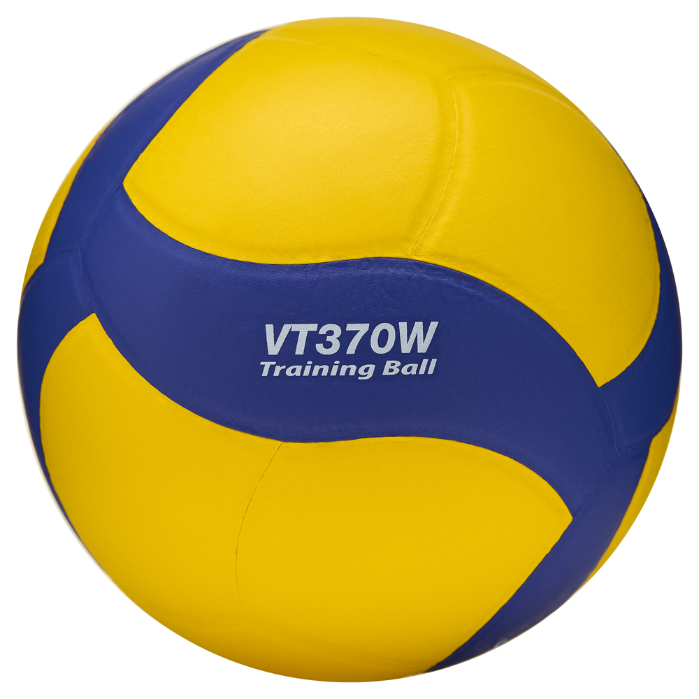 Мяч вол. утяж. MIKASA VT370W, р 5, 18 панелей, синт.кожа (ПУ), вес 370г, клееный, сине-желтый