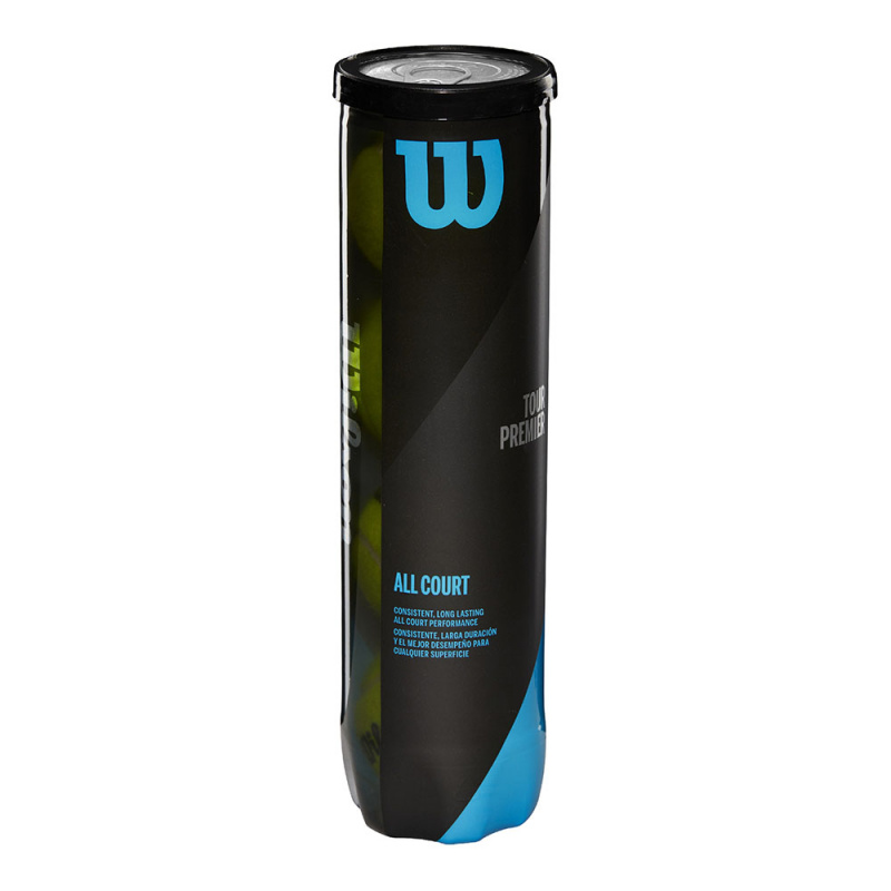 Мяч теннисный WILSON Tour Premier All Court, WRT119400, одобр.ITF, фетр, нат.резина,. уп.4 шт