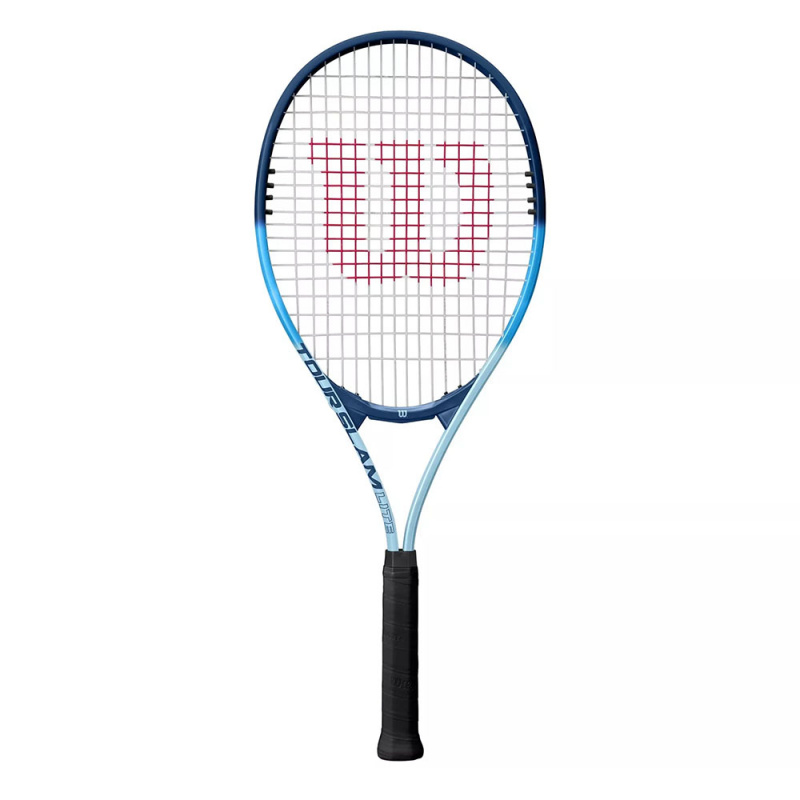 Ракетка б/т Wilson Tour Slam Lite Gr3, WR147810U3,для любит, алюминий, со струнами, сине-голубая