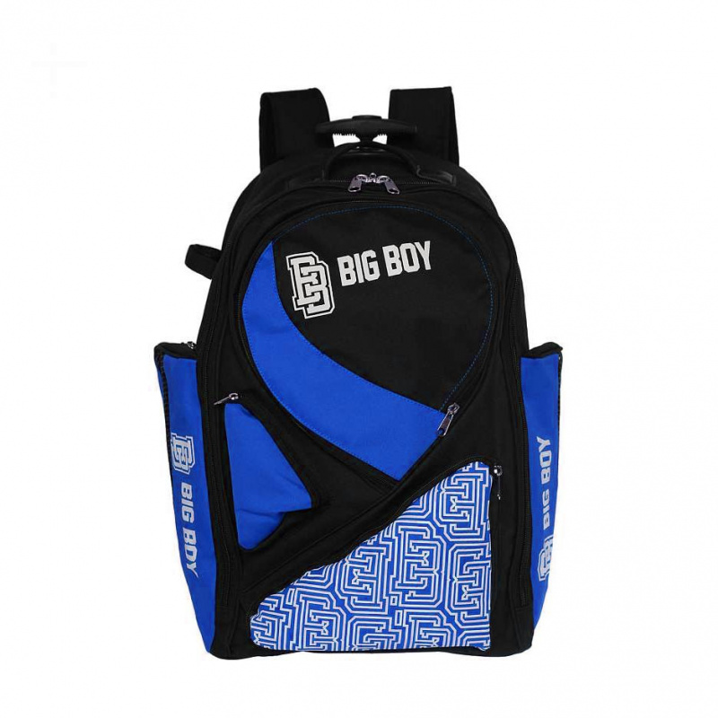 Рюкзак на колесах BIG BOY Elite Line Junior, BB-BACKPACK-EL-BL, полиэстер, сине-черно-белый